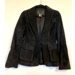 Yansi Fugel Black Suede Jacket, Size Small